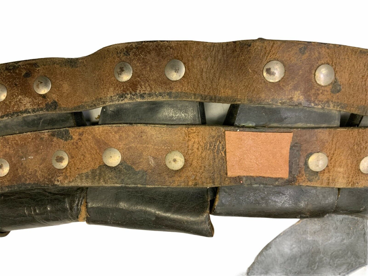 WW1 WW2 British Indian Five Pocket Leather Bandolier WW1 WW2 British Indian Five Pocket Leather Bandolier