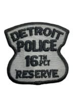 US Detroit Michigan 16th Precinct Reserve Police Patch