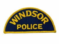 Canadian Windsor Ontario Gold Edge Police Patch Title