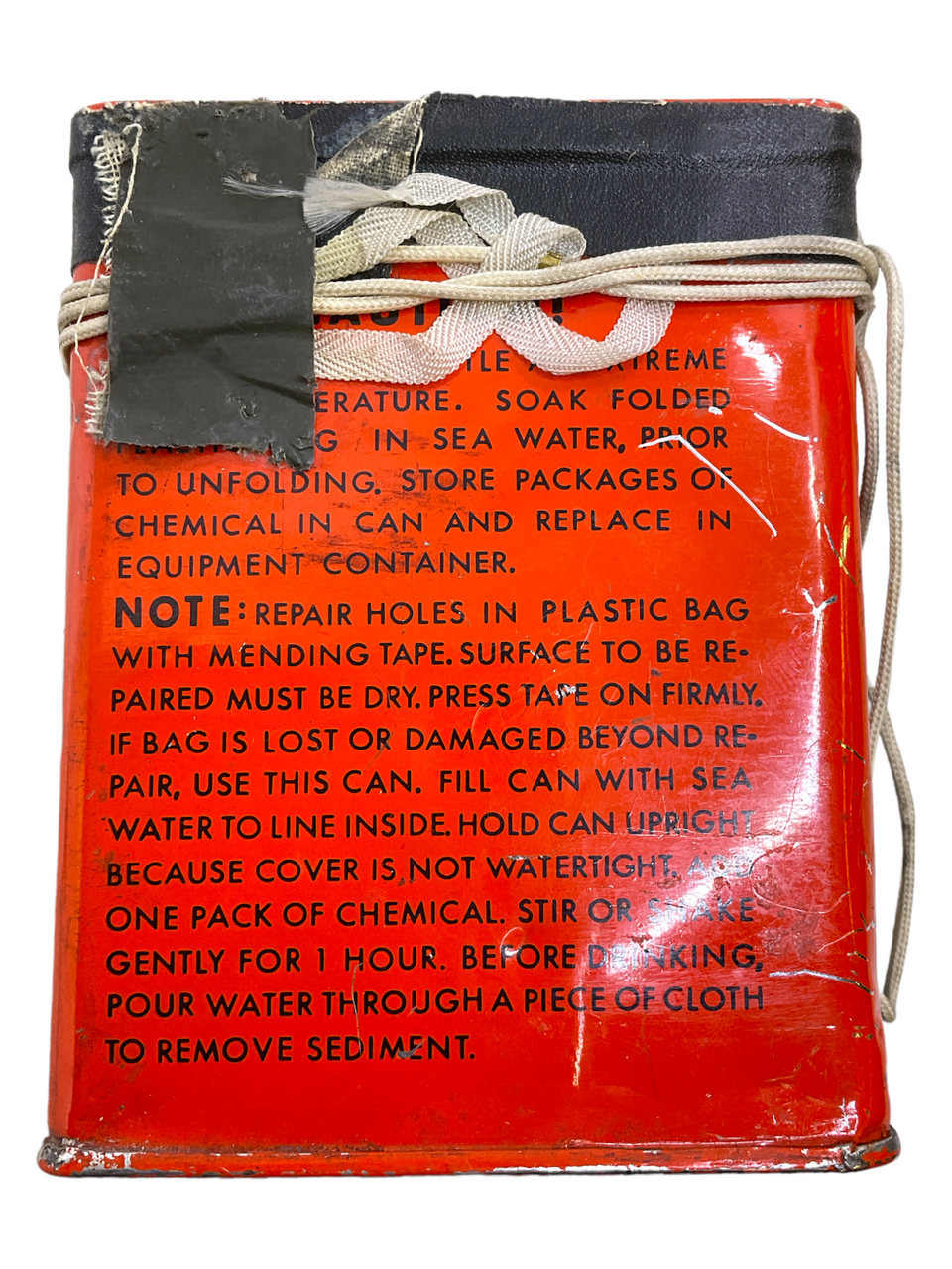 Vietnam War US USAF Survival Bail Out Water Purifying Ration Tin With Contents Vietnam War US USAF Survival Bail Out Water Purifying Ration Tin With Contents