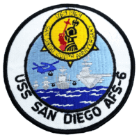 Vietnam War US USN Navy USS San Diego AFS-6 Ships Patch 200th Anniversary