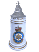 Canadian RCAF 1st Air Division Presented Tankard CF-5 Fighter Top Nude Base