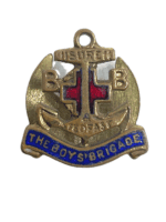 British Boys Brigade Sure & Steadfast Button Hole Enamel Badge British Boys Brigade Sure & Steadfast Button Hole Enamel Badge