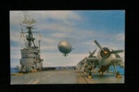 Post WW2 Canadian RCN Blimp On HMCS Magnificent Vintage Post Card