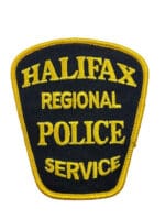 Canadian Halifax Nova Scotia Regional Police Service Yellow Border Patch Canadian Halifax Nova Scotia Regional Police Service Yellow Border Patch
