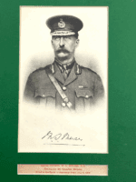 WW1 Canadian CEF Major Gen Mercer Portrait Photograph Print Matted 6 x 5