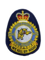 Canadian Forces RCAF 406 Squadron Heraldic Crest Patch Colour Vintage
