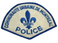 Canadian Montreal Quebec Communaute Urbaine De Montreal Police Department Patch