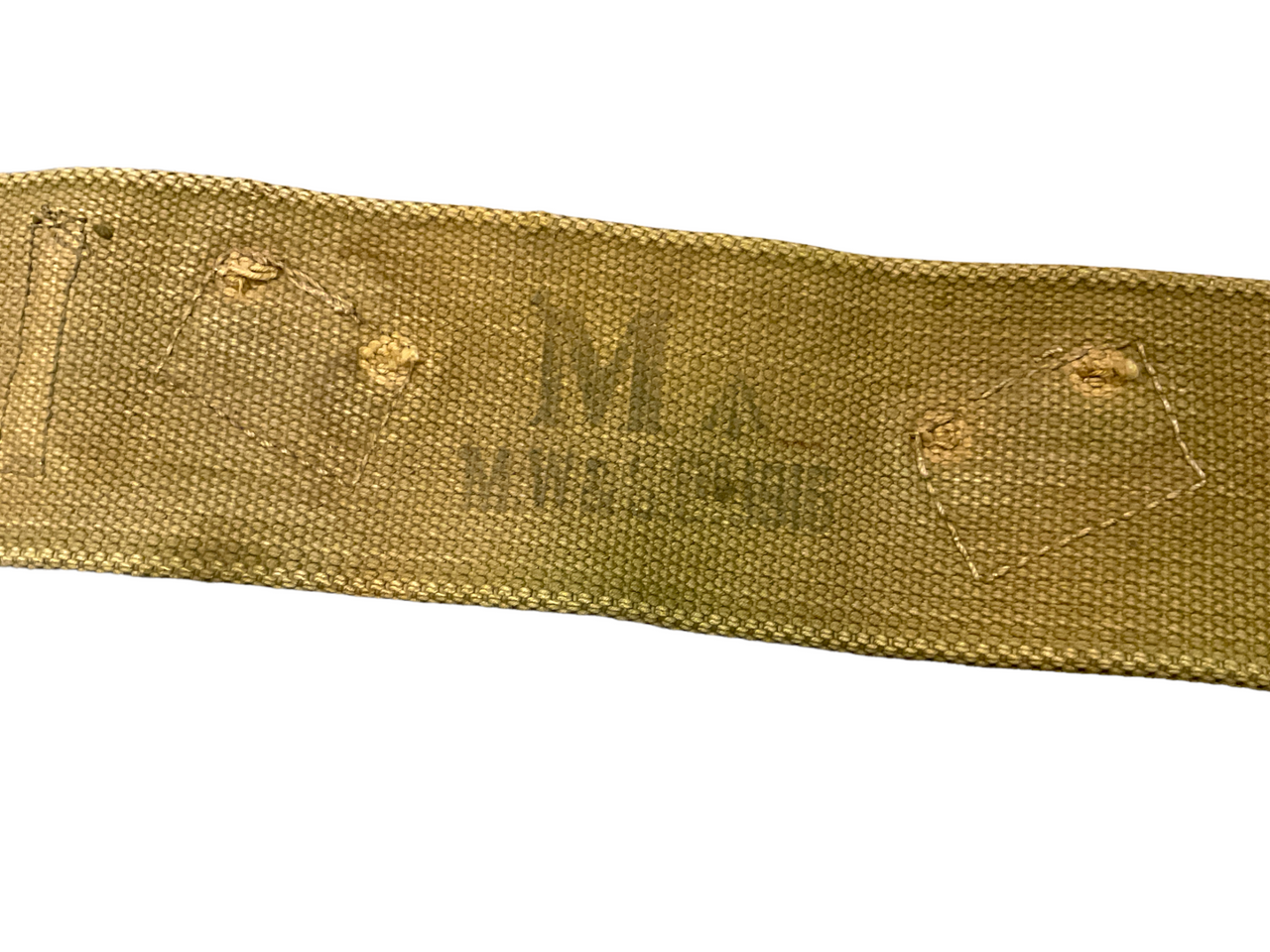 WW1 Canadian CEF COTC U Of T Marked 08 Pattern Web Belt With Modification WW1 Canadian CEF COTC U Of T Marked 08 Pattern Web Belt With Modification