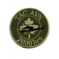 RCAF CAF Canadian 2000 Hrs Tactical Aviation English Squadron OD Crest Patch