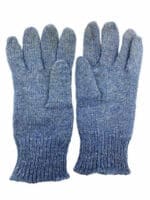 WW2 British RAF Blue Wool Gloves with Service Number