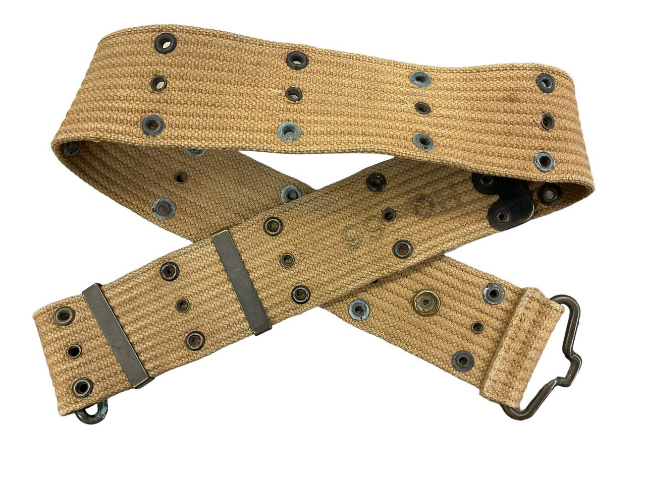 WW1 US AEF Pistol Belt 1918 Dated HQ 66 Stamped WW1 US AEF Pistol Belt 1918 Dated HQ 66 Stamped