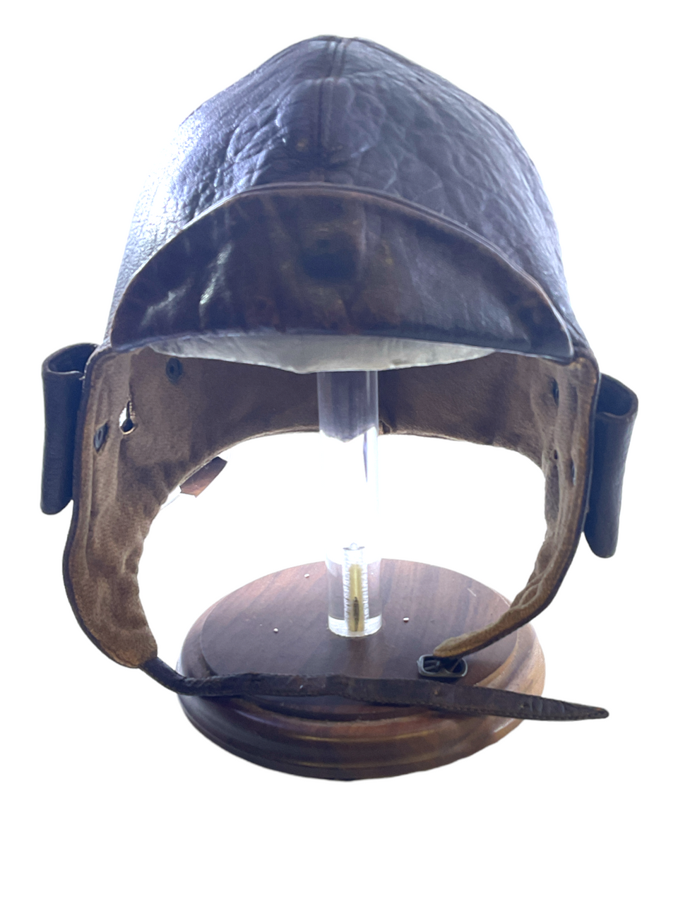 WW1 British Canadian RFC RNAS Leather Flying Helmet & Fur Lined Goggles WW1 British Canadian RFC RNAS Leather Flying Helmet & Fur Lined Goggles