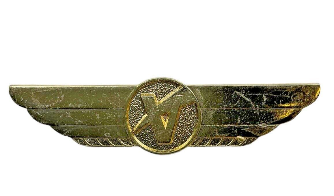Canadian Vista Airlines Full Size Metal Pilots Wings Screw Back Canadian Vista Airlines Full Size Metal Pilots Wings Screw Back
