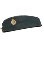 Canadian Forces Green Wedge Cap Hat with Logistics Supply Cap Badge Size 7 1/4