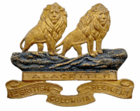 Canadian Militia 1st British Columbia Regiment Officers Cap Badge