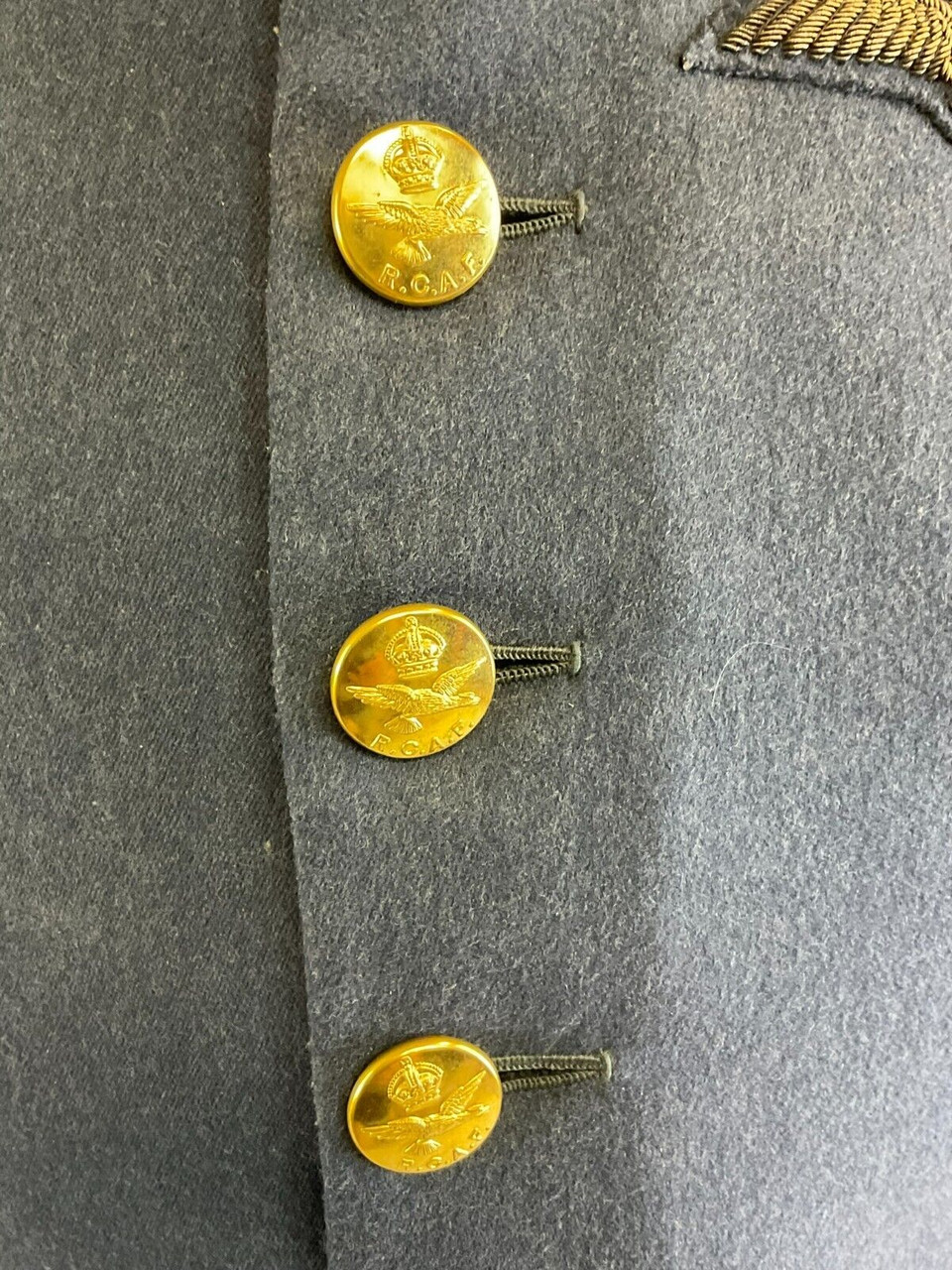 Pre WW2 Canadian RCAF Full Dress Tunic with Busby Named F/Lt RA Cameron Pre WW2 Canadian RCAF Full Dress Tunic with Busby Named F/Lt RA Cameron