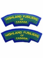 Canadian Forces Highland Fusiliers of Canada Shoulder Titles Pair