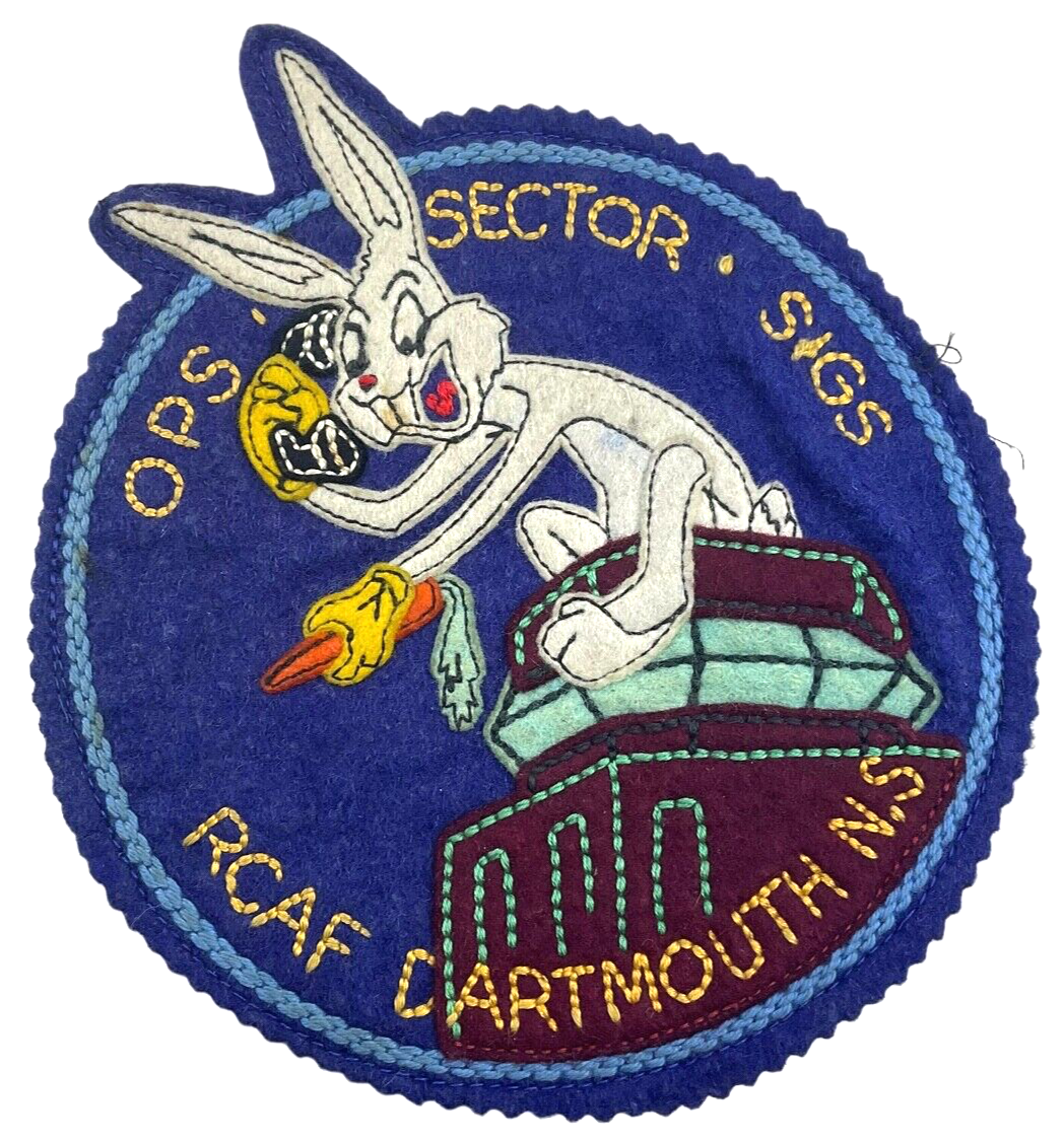 WW2 Royal Canadian Air Force Dartmouth NS OPS Sector Signals Felt Jacket Patch WW2 Royal Canadian Air Force Dartmouth NS OPS Sector Signals Felt Jacket Patch