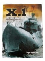 British RN Royal Navy X-1 Mystery Submarine Hard Cover Reference Book