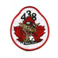 RCAF CAF Canadian 438 Fritz the Cat Wildcats Squadron Colour Crest Patch
