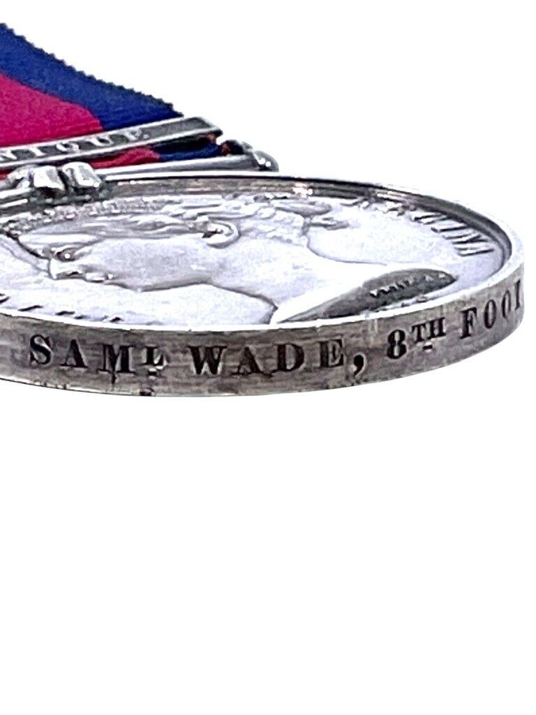 British MGS Military General Service Medal Samuel Wade 8th Foot Martinique POW British MGS Military General Service Medal Samuel Wade 8th Foot Martinique POW
