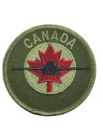 Canadian Forces RCAF CF-18 Fighter Jet OD Green Crest Patch Canadian Forces RCAF CF-18 Fighter Jet OD Green Crest Patch