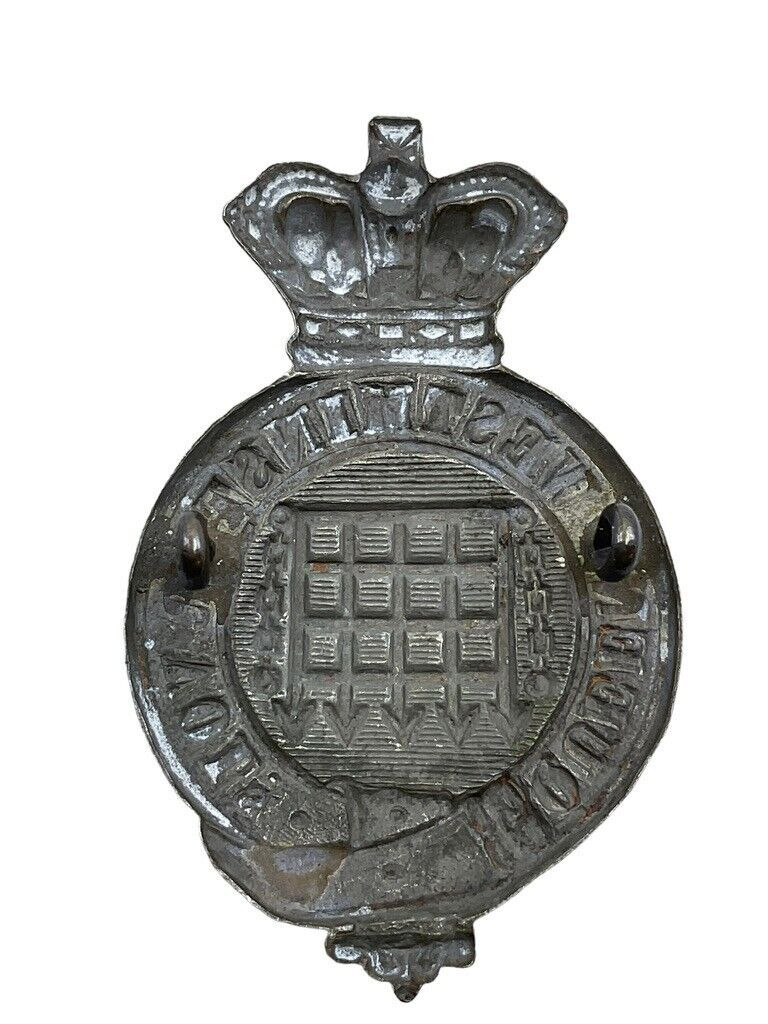 British Victorian Queens Westminster Volunteers 13th Middlesex Glengarry Badge British Victorian Queens Westminster Volunteers 13th Middlesex Glengarry Badge