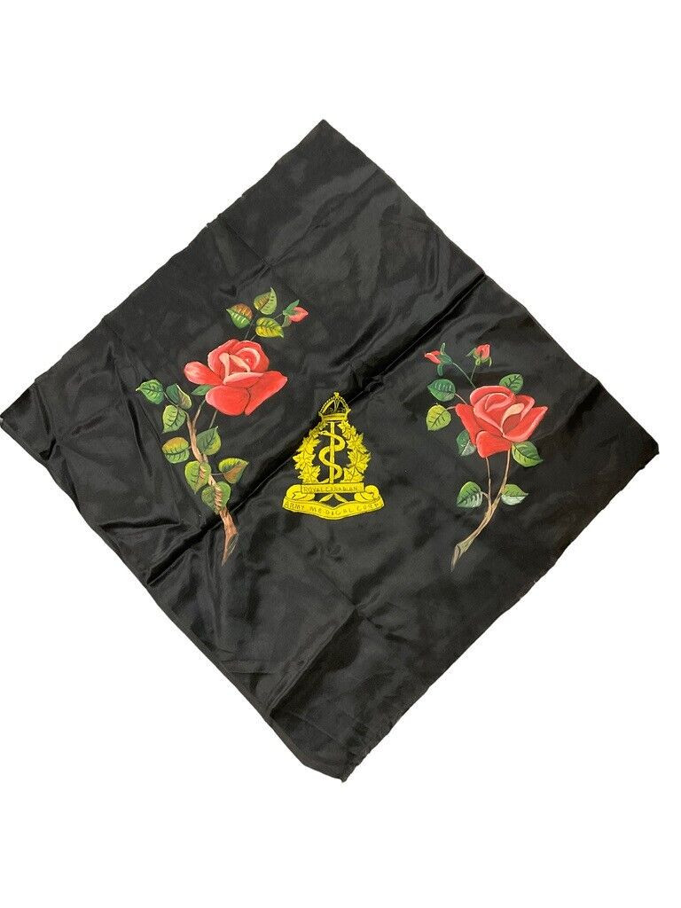 WW2 RCAMC Royal Canadian Army Medical Corps Pillowcase Homefront Hand Painted WW2 RCAMC Royal Canadian Army Medical Corps Pillowcase Homefront Hand Painted