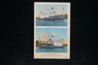 Canadian US The Commodious Steamers Frontenac And Champion Vintage Post Card