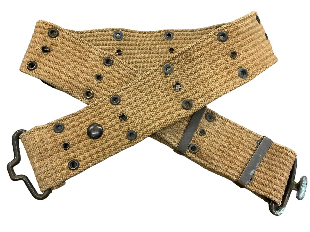 WW1 US AEF Pistol Belt 1918 Dated HQ 66 Stamped WW1 US AEF Pistol Belt 1918 Dated HQ 66 Stamped
