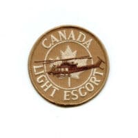 RCAF CAF Canadian 408 427 439 Squadron Light Escort Tan Helicopter Crest Patch