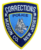 US Hudson County New Jersey K-9 Police Corrections Yellow Edge Patch US Hudson County New Jersey K-9 Police Corrections Yellow Edge Patch