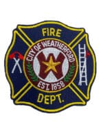 US City of Weatherford Texas Fire Department Patch US City of Weatherford Texas Fire Department Patch