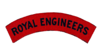 WW2 British Royal Engineers Canvas Shoulder Title