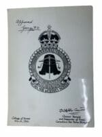 WW2 Canadian RCAF 409 Squadron Heraldic Crest Approval Photograph March 1944 WW2 Canadian RCAF 409 Squadron Heraldic Crest Approval Photograph March 1944