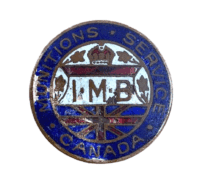 WW1 Canadian HOME FRONT IMB Munitions Service Canada Lapel Badge Insignia