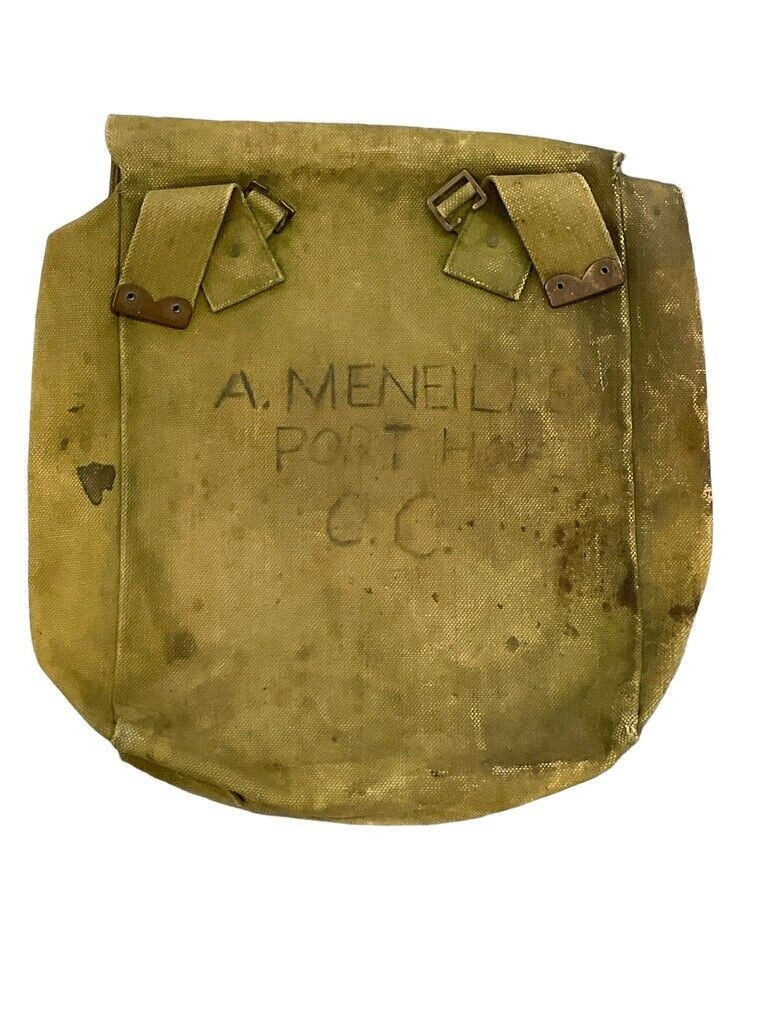 WW1 Canadian CEF 1915 Dated Large Pack 1915 Dated CMGC Machine Gun Marked WW1 Canadian CEF 1915 Dated Large Pack 1915 Dated CMGC Machine Gun Marked