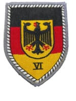 West German Military Region 6 Patch Insignia