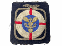 British Commonwealth Naval Navy Bullion Embroidered Patch 3 x 3.5 Inch