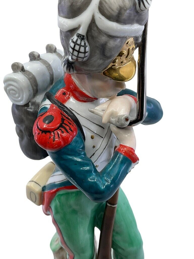 French Napoleonic Grenadier Sitzendorf Porcelain Figure 11 Inches Tall French Napoleonic Grenadier Sitzendorf Porcelain Figure 11 Inches Tall