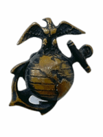 US USMC Screw Back Collar Insignia Badge Single US USMC Screw Back Collar Insignia Badge Single