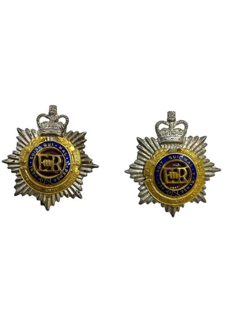 Royal Australian Army Service Corps RAASC Officers Collars Insignia Pair Royal Australian Army Service Corps RAASC Officers Collars Insignia Pair