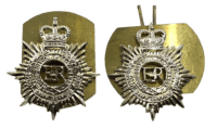 British Royal Army Service Corps Staybrite Collar Badge Insignia Pair