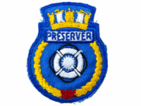 Canadian Sea Cadet RCSC Ships Crest Preserver Patch
