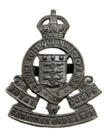 WW2 Canadian RCOC Ordnance Corps Officers OSD Cap Badge With Blades WW2 Canadian RCOC Ordnance Corps Officers OSD Cap Badge With Blades