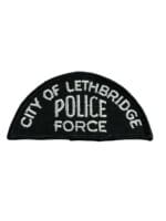 Canadian Alberta City of Lethbridge Police Force Black Border Patch Canadian Alberta City of Lethbridge Police Force Black Border Patch