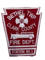 US Bethel Township Clark County Ohio Fire Department Patch