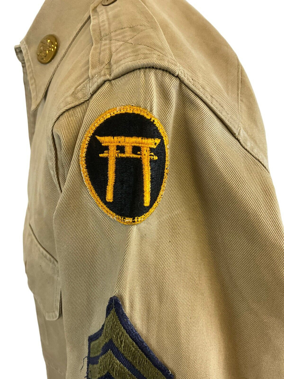 US Army Korean War 187th Infantry Rakkasans Quarter Master Other Ranks Shirt US Army Korean War 187th Infantry Rakkasans Quarter Master Other Ranks Shirt