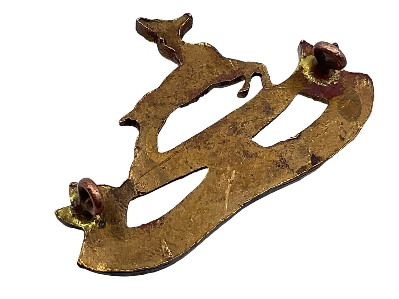 WW2 Royal Canadian Dragoons Officers Bronze Cap Badge WW2 Royal Canadian Dragoons Officers Bronze Cap Badge